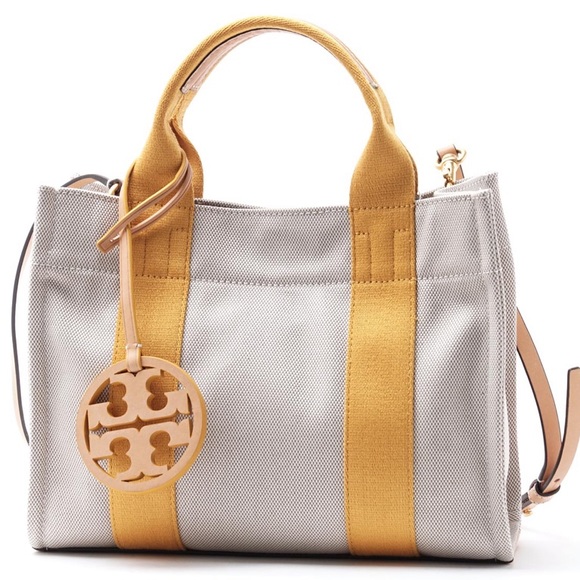 Tory Burch Handbags - Authentic Tory Burch Sm canvas/leather tote/Crosby
